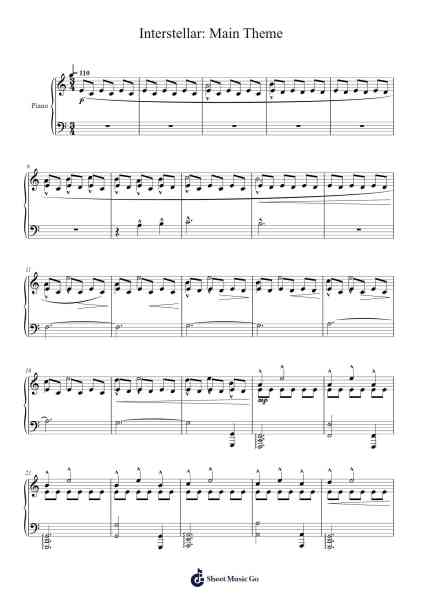 Interstellar: Main Theme Sheet Music by Hans Zimmer-Arr.Jawild