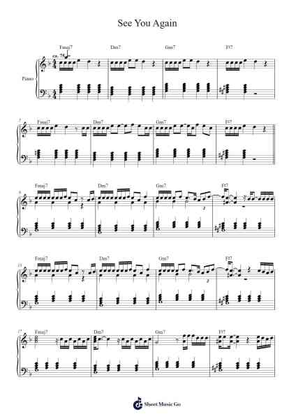 See You Again Sheet Music by Tyler, The Creator-Arr.Chloepole
