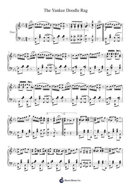 The Yankee Doodle Rag Sheet Music by Garfield Wilson-Arr.Deirmand