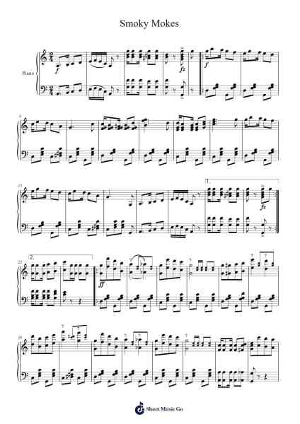 Smoky Mokes Sheet Music by Abe Holzmann-Arr.Mikejay Croftges