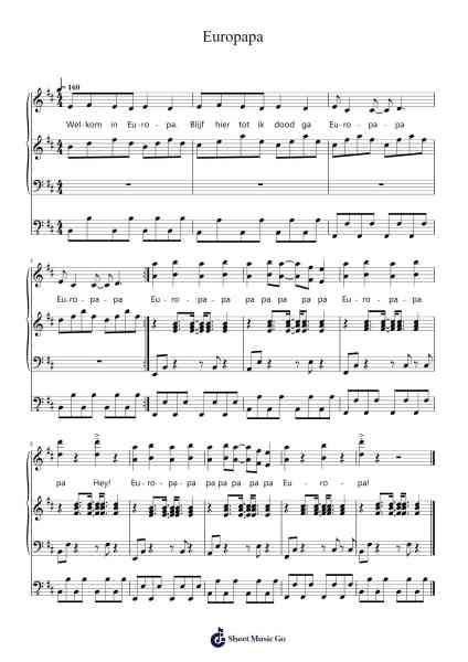 Europapa Sheet Music by Sailsmeo-Arr.Manssaul Dexy