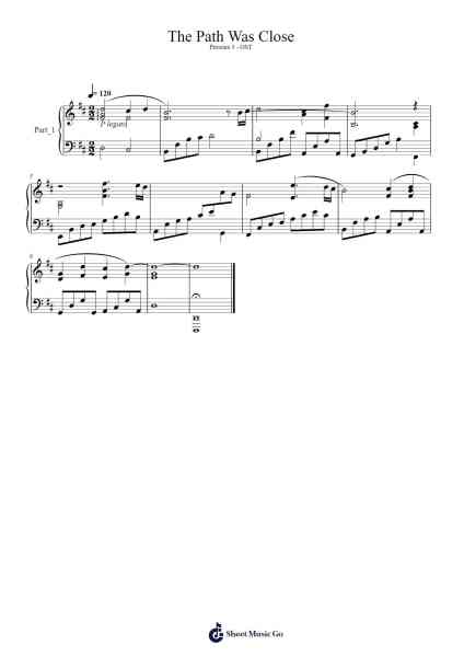The Path Was Close Sheet Music by Shoji Meguro-Arr.Manssaul Dexy