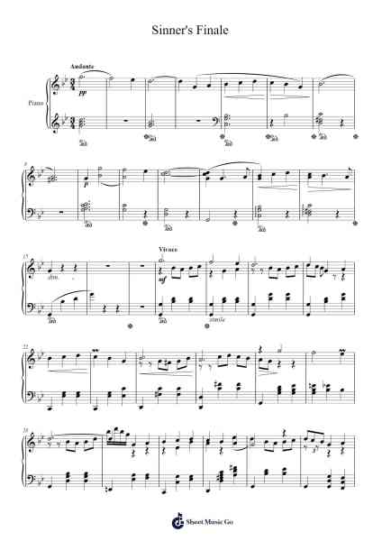 Sinner's Finale Sheet Music by HOYO-MiX-Arr.Nagrid