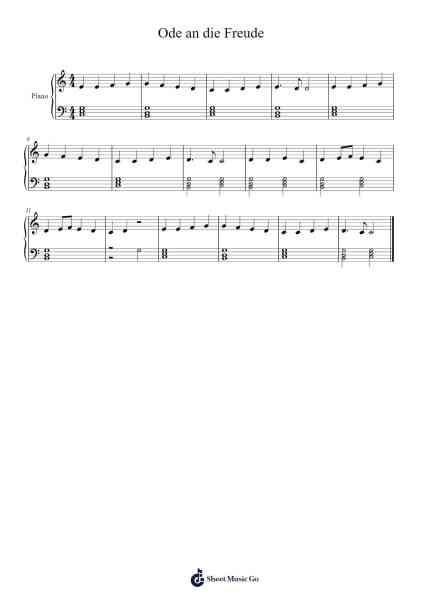 Ode an die Freude Sheet Music by Ludwig van Beethoven-Arr.Quinliet