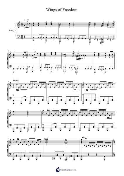 Wings of Freedom Sheet Music by undefined-Arr.Noahsweet