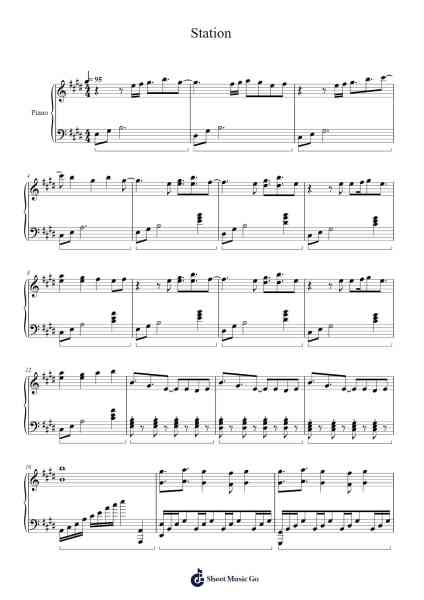 Station Sheet Music by 키키-Arr.Quingar