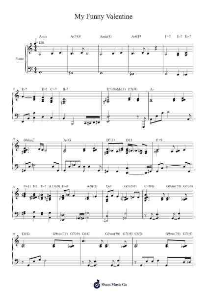 My Funny Valentine Notenblatt von Richard Rodgers-Arr.Calbroad Poundbrooke