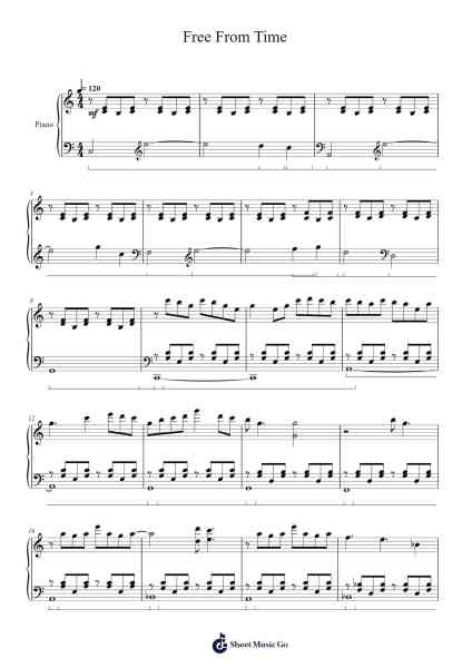 Free From Time Sheet Music by Fabiola B. Wörter-Arr.Theopys