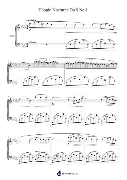 Nocturne in B-flat minor, Op. 9, No. 1 Sheet Music by Frédéric Chopin-Arr.Graycie Scob
