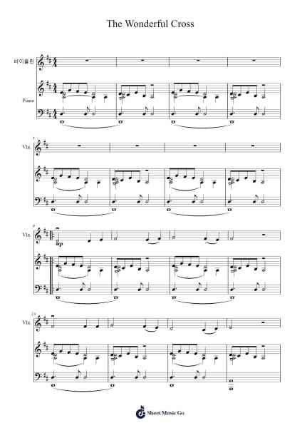 The Wonderful Cross Sheet Music by Clevejoe Dwightfay-Arr.Luroe Boycefay