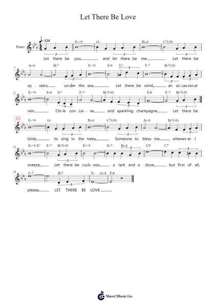 Let There Be Love Musica per pianoforte di Lionel Rand/Ian Grant - Arr.Humbart Browningboyd
