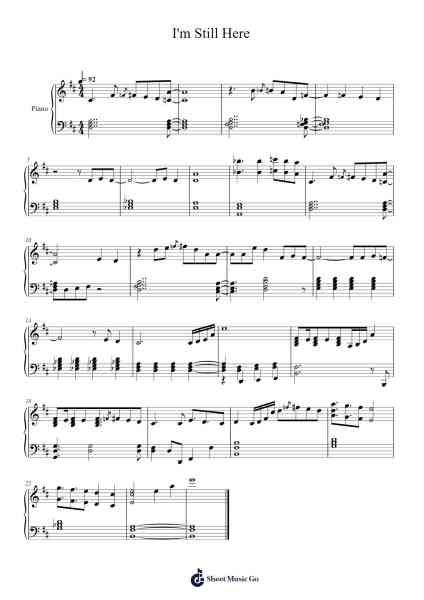 I'm Still Here Sheet Music by Rebecca Sugar/Aivi & Surrashu-Arr.Housebuck Boylejones