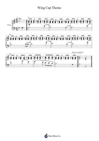 Wing Cap Theme Sheet Music by Koji Kondo-Arr.Tonal