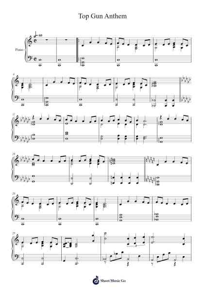 Top Gun Anthem Sheet Music by Harold Faltermeyer-Arr.Lanme
