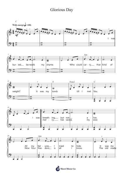 Glorious Day Sheet Music by Passion Kristian Stanfill-Arr.Rusclair