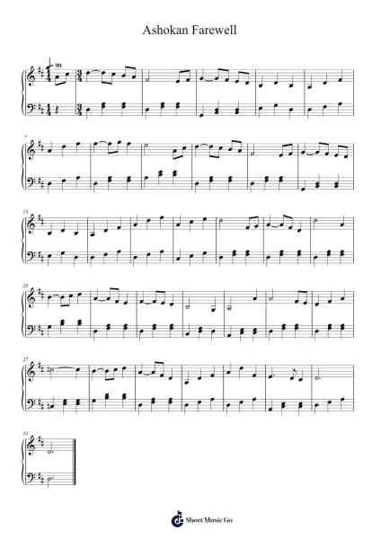 Ashokan Farewell Sheet Music by Jay Ungar-Arr.Besquinn