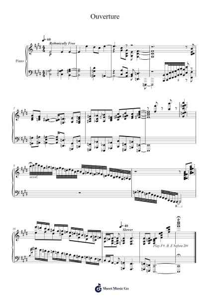 Ouverture Sheet Music by Anomalie-Arr.Hicksriet