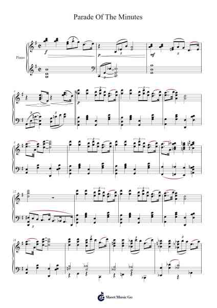 Parade Of The Minutes Sheet Music by Montague George Ewing/Sherman Myers-Arr.Tice Charsweet