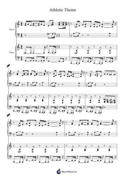 Athletic Theme from Super Mario World Sheet Music by Misc Computer Games-Arr.Rebar Mulin