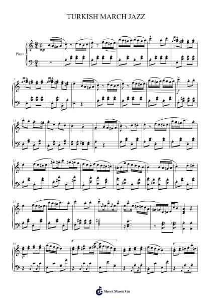 TURKISH MARCH JAZZ Sheet Music by Fazıl Say-Arr.Vicbuck Orboyle