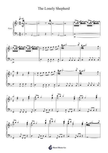 The Lonely Shepherd Sheet Music by Gheorghe Zamfir-Arr.Cherlian Zimreed
