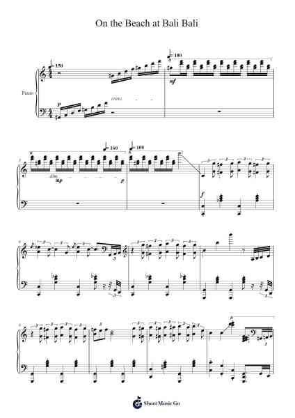 On the Beach at Bali Bali Sheet Music by Chico Marx-Arr.Kriso Dolclaire