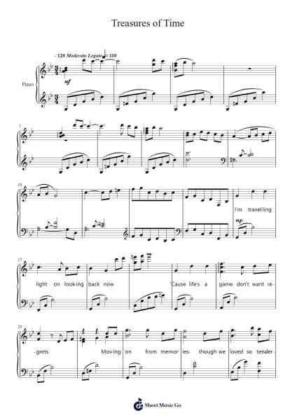 Treasures of Time Sheet Music by Yuji Ohno-Arr.Lynchric