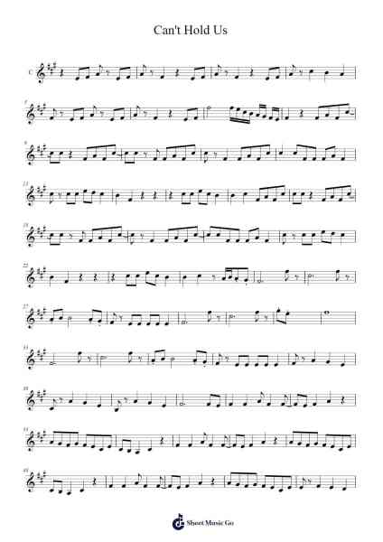 Can't Hold Us Sheet Music by Macklemore/Ryan Lewis-Arr.Buron