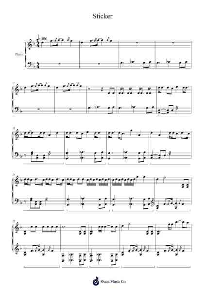 Sticker Sheet Music by NCT 127-Arr.Quinliet