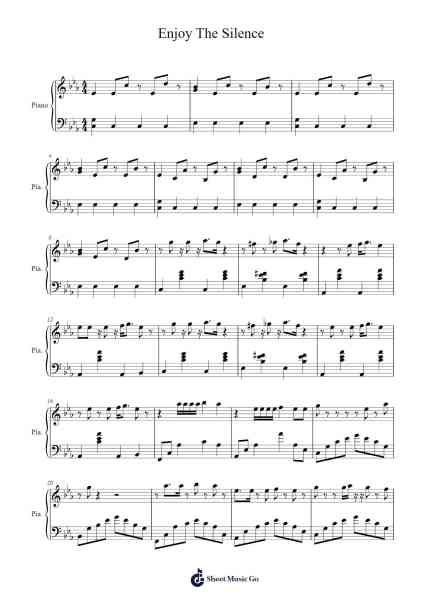 Enjoy The Silence Sheet Music by Martin L. Gore-Arr.Doyvan Kipholmes