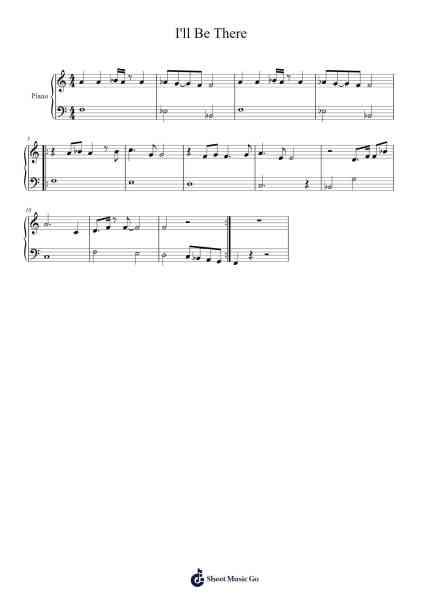 I'll Be There Sheet Music by Michael Jackson-Arr.Duttcash Cornie