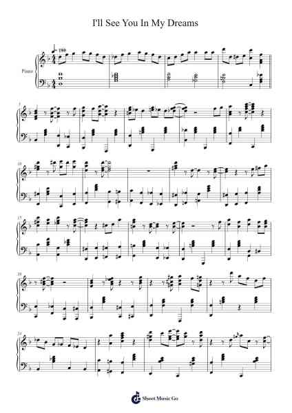 I'll See You In My Dreams Sheet Music by Isham Jones-Arr.Yonnggiles