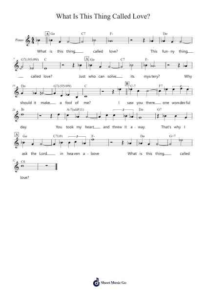 What is This Thing Called Love? Sheet Music by Cole Porter-Arr.Kylenus Minruth