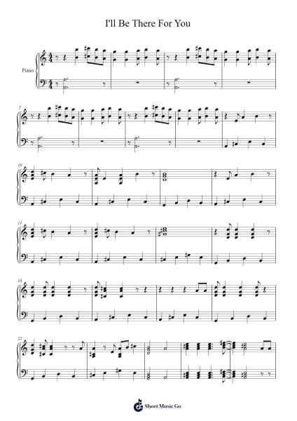 I'll Be There For You (Friends Theme) Sheet Music by undefined-Arr.Keyed Kakuk