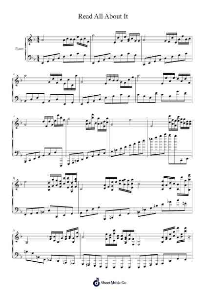Read All About It Notenblatt von Emeli Sandé-Arr.Orence