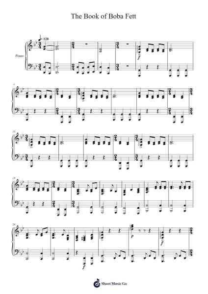 The Book of Boba Fett - Main Title Theme Sheet Music by Ludwig Göransson-Arr.Consclife Gosden