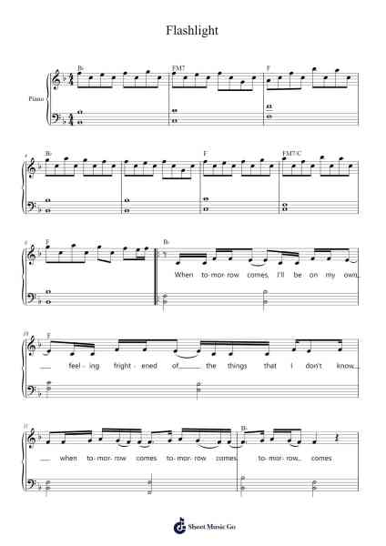 Flashlight Sheet Music by undefined-Arr.Brucefe Payjim