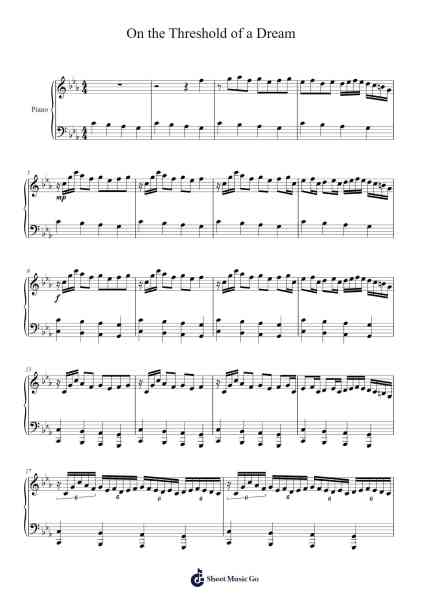 On the Threshold of a Dream Sheet Music by The Moody Blues-Arr.Bushdiah Kenthood