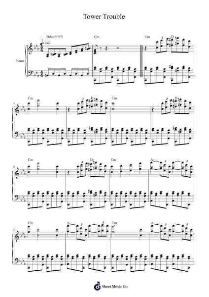 Tower Trouble Sheet Music by Grant Kirkhope-Arr.Diabaird