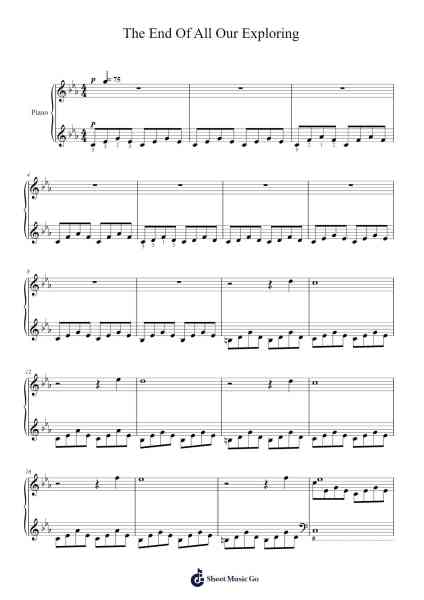The End Of All Our Exploring Sheet Music by Max Richter-Arr.Bartrhys Shelcie