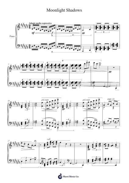 Moonlight Shadows Sheet Music by Belbruce-Arr.Beerthune