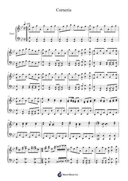 Corneria Sheet Music by Primal9-Arr.Egger Daveky