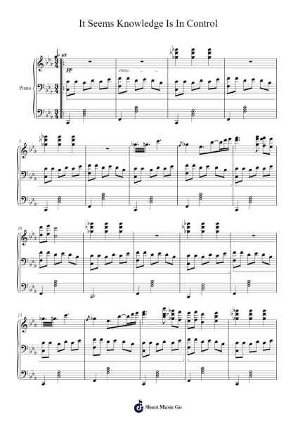 It Seems Knowledge Is In Control Sheet Music by Ryota Kozuka-Arr.Hornjudd
