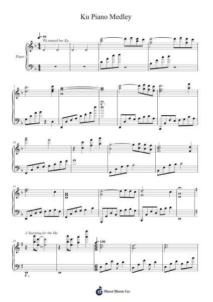 Ori and the Will of the Wisps - Ku Piano Medley Sheet Music by Gareth Coker-Arr.Brookjoy