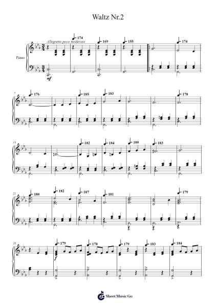 Waltz No. 2 by Dmitri Shostakovich Sheet Music by Dmitri Shostakovich-Arr.Taykin Wertor