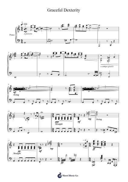 Graceful Dexterity Sheet Music by HOYO-MiX-Arr.Zangline