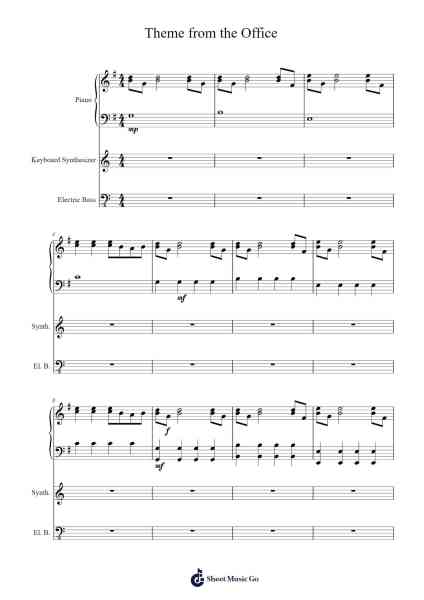 Theme from the Office Sheet Music by -Arr.Croftsgreg