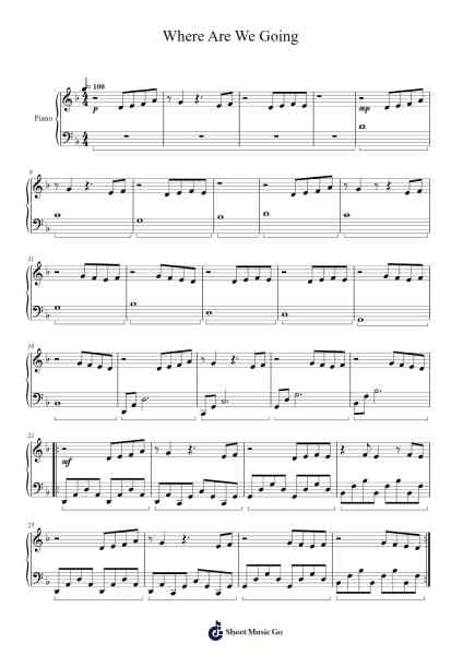 Where Are We Going Sheet Music by Kevin Sherwood-Arr.Gedodd