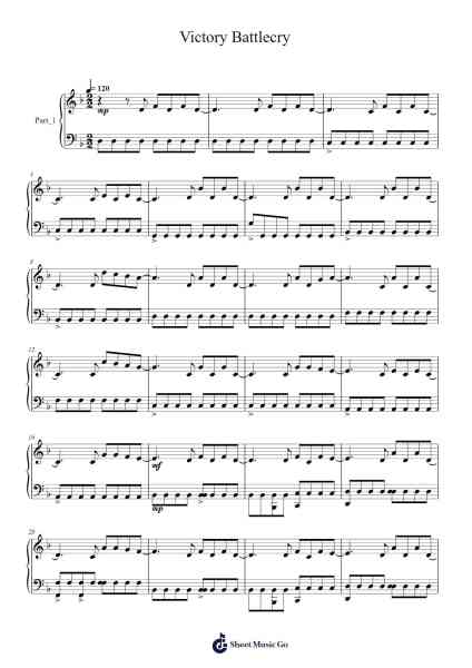 Victory Battlecry Sheet Music by Two Steps From Hell-Arr.Ralphleign