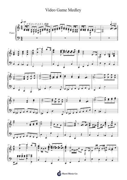 Video Game Medley Sheet Music by Various Artists-Arr.Scottcy Bachfinn